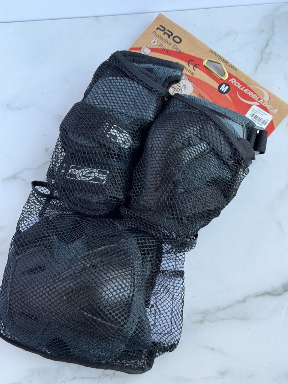 Rollerblade Pro Protective Gear 3 Pack Knee Elbow Wrist Pads Size M